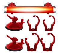 Soporte para barra de calentamiento de pecera - Clip de abrazadera de succión fuerte para pecera - de accesorios para peceras domésticas para luz Led, calentador, tuberías de agua, varillas de calefac