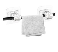 Soporte para barra de cortina, soporte para barra de cortina con pegamento de uñas, colgador de cortina sin taladrar para dormitorio, baño, cocina y lavadero