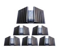 Soporte para barreras animales de 6 piezas, soporte triángulo para barreras de bebé, rampa para parque de bebé y cachorros, hogar o jardín