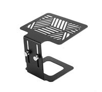 Soporte para báscula de café, marco de bastidor de pesaje para máquinas espresso, equipo de elaboración de cerveza casera, acero inoxidable, diseño compacto, accesorios para cafeterías (negro)