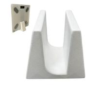Soporte para báscula de peso en forma de U que ahorra espacio, soporte de almacenamiento para báscula de baño, de suelo para organización del hogar, blanco
