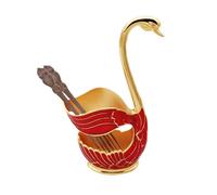 Soporte Para Base De Cuchara De Café, Soporte Para Cuchara Con Base De Cisne De Aleación De Zinc, Organizador De Cucharadita De Postre, Soporte Para Juego De Cucharas De Cisne, Organizador De Soporte