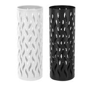 Soporte para bastones para caminar: diseño hueco resistente, estante de pie elegante, contenedor de metal duradero | Sala de reuniones, entrada del hogar, apartamento, decoración del pasillo, solución