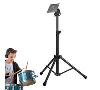 Soporte para batería de hierro de 20.4 a 37.8 pulgadas, soporte de altura ajustable, soporte de práctica portátil ligero, soporte de batería de percusión para niños, jóvenes, principiantes, práctica