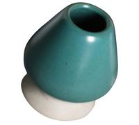 Soporte para Batidor de Té Japonés de Cerámica Verde | Base Plana Estable, Fácil de Limpiar, No se Decolora, Protege el Batidor en Ceremonia del Té