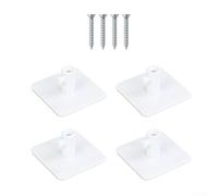 Soporte para batidora, 4 unidades, soporte de pared para gancho de masa, batidor, organizador de almacenamiento, ahorro de espacio, metal blanco (4 cajas de color)