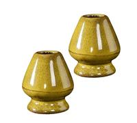 Soporte para batidores Chasen para principiantes, juego de herramientas Matcha para preparación de tés japoneses, soportes de batidores de cerámica resistentes y fáciles de usar