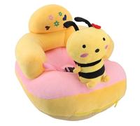 Soporte para bebés silla de sofá anti -lateral ángulo ajustable ángulo cómodo aprende silla para estar sentado para niños pequeños uso exterior para exteriores material suave de (Decoración de abejas)