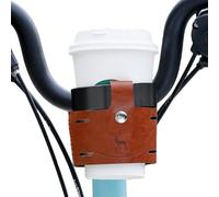 Soporte para Bebida para Bicicleta,Jaula con De Cuero - Soporte de Copa Scooter Accesorios para Bicicleta - para Botella De Agua Potable Montaña Y Ciudad Ciclismo Paso Eléctrico Vivir Viajar Al