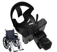 Soporte para bebidas para cochecito, fijación para scooter eléctrico y soporte para teléfono móvil, giratorio 360°, antideslizante, equipamiento inicial para bebé, con soporte para teléfono móvil para
