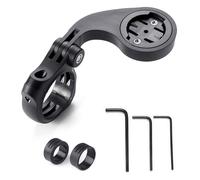 Soporte para bicicleta compatible con Garmin Edge GPS, XOSS, iGPSPORT, Magene, para manillar 25,4 mm y 31,8 mm, y faros de bicicleta