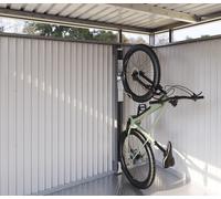 Soporte para bicicletas para caseta basculante gris oscuro