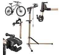 Soporte para Bicicletas Relaxdays, Altura 100-160 cm, Colores | E-bikes y MTB hasta 50 kg, pinza 360° bloqueable para cuadros 35-85 mm, soporte de manillar, bandeja magnética