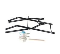 Soporte para bidones de 20 l, ahorro de espacio para refrigerador de agua, organizador plegable con boquilla vertedero y palanca, almacenamiento de espacio para cocina en casa