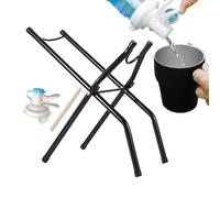 Soporte para bidones de 20 L, organizador plegable con boquilla vertedero y palanca, almacenamiento de ahorro de espacio para cocina en casa