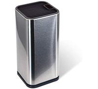 Soporte para bloque de cortador - Bloque de cortador de acero inoxidable con ranuras, para varilla de afilar tijeras