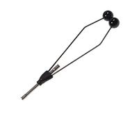Soporte para bobinas de pesca con mosca, patas de cerámica de acero inoxidable, herramienta de atado de moscas, 1 pieza de 11 cm, acabado de látigo de cerámica de acero inoxidable para mayor