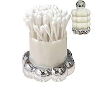 Soporte para bolas de algodón, dispensador de creativo, dispensador de palillos de dientes, contenedor ligero de hisopo de algodón de lujo para palillos de dientes, , hisopo de