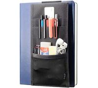 Soporte para bolígrafos de banda elástica ajustable, soporte de velcro para lápices, funda para bolígrafos para diarios de tapa dura, planificadores, cuadernos, libros, carpetas, se adapta a cuadernos