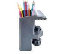Soporte para bolígrafos de pintura de escritorio, estante de clip seguro, estante para bolígrafos de borde de mesa, para entusiastas de artistas, familia, niños, hogar, proyectos de escritorio