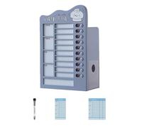 Soporte para bolígrafos, organizador de escritorio, autodisciplina, tarjeta perforada, planificador de papelería, herramienta de gestión del tiempo, escritorio, autodisciplina, tarjeta perforada