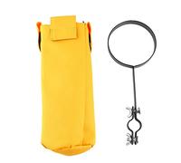 Soporte para bolsa de baquetas, portabaquetas de tela oxford impermeable de gran capacidad con abrazadera robusta para bateristas, accesorio de montaje seguro para escenario y (WH03 Amarilla)