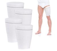 Soporte para bolsa de catéter para piernas, 4 unidades, de tela, para catéter, bolsa de drenaje urinario, bolsas de orina para piernas, correa de soporte de catéter Foley para hombres o mujeres (L-4