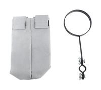 Soporte para bolsa para baquetas, soporte para baquetas de tela Oxford impermeable de gran capacidad con abrazadera para bateristas, rendimiento de práctica de banda, 26 cm, 10,24 (WH04 Gris)