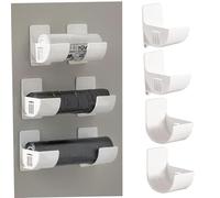 Soporte para bolsas de basura de 4pcs dispensador de bolsas de basura montado en la pared dispensador de bolsas de basura autoadhesivo impermeable soporte para bolsas de plástico de longitud ajustable