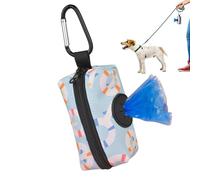 Soporte Para Bolsas De Caca De Perro | Rollo De Residuos Portátil - Con Estampado Gráfico Para Acampar Y Viajar | Los Prácticos Rollos Divertidos Hacen Que La Limpieza Sea Fácil E Higiénica Mien