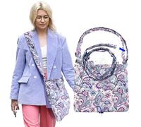 Soporte para bolsas de catéter de 2000 ml, fundas de bolsa de catéter con patrón floral, bolsa de orina con correa ajustable, suministros de catéter para pacientes con incontinencia urinaria (floral)