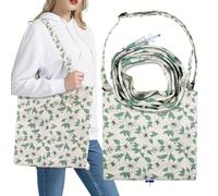 Soporte para bolsas de catéter de 2000 ml, fundas de bolsa de catéter con patrón floral, bolsa de orina con correa ajustable, suministros de catéter para pacientes con incontinencia urinaria (jazmín)