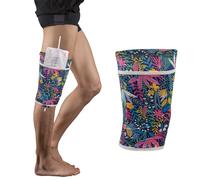 Soporte para bolsas de catéter, mangas para catéter, bolsa de orina, incontinencia urinaria, accesorios para catéter, ajustable, con práctica bolsa (azul, M)