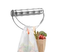Soporte para bolsas de comestibles, acero inoxidable, capacidad de carga de 50 libras, portador de bolsas de comestibles, transportador de asa B-ag | Soporte para alimentos B-ag para supermercados