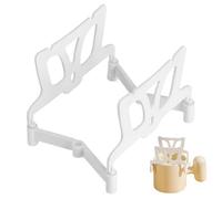 Soporte para bolsas de filtro de café, soporte portátil plegable para goteo, estante de goteo de papel de filtro reutilizable para verter sobre elaboración manual, soporte compacto de goteo de viaje