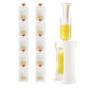 Soporte para bolsas de salsa de manzana - Kit de recarga para bolsas de alimentos, prensa creativa portátil, prensa de frutas, relleno de puré, contenedor de almacenamiento, soporte para bolsas de