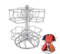 Soporte para bolsas de té, almacenamiento giratorio de metal de 2 niveles, cesta de almacenamiento de café y azúcar, para el hogar, oficina, cocina, despensa, apartamento