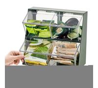 Soporte para bolsas de té, organizador de té apilable de 2 niveles, estilo japonés, estante para gabinete, mostrador, cafetería, hogar, encimeras, hogar, despensa