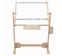 Soporte para bordado con bastidor de pie, marco de madera giratorio 360° para punto de cruz