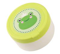 Soporte para borlas de polvo con bonitos patrones para recién nacidos, caja apta para niños para usar después del baño