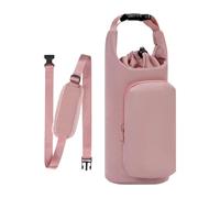 Soporte para botella de agua con correa, ajustable aislada con bolsillo, correa para botella de agua, para mochila, equipaje, gimnasio, deportes, senderismo, al aire libre, playa, oficina