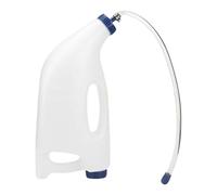 Soporte para botella de leche de becerro de 4 litros con mango ergonómico y botella de leche de ternera de boca larga opaca para alimentar de gran capacidad