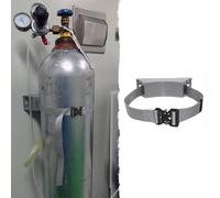 Soporte para Botella de Oxígeno Soporte para Cilindros de Pared, Soporte para Tanque de Oxígeno, Organizador de Botellas con Tornillos, Soporte de Plástico Almacenamiento de Nitrógeno(1pc)