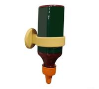 Soporte para botella de salsa de silicona amarilla sin caída para organización de encimera de cocina con placa de aluminio y diseño de ahorro de espacio para condimentos (2 piezas)