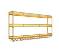 Soporte para botellas de pared con luz LED, estante de hierro para licor y vino, estante de cristal colgante para cocina o sala de estar, elegante diseño de metal de 3 niveles