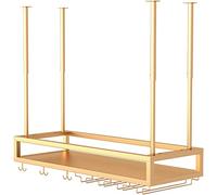 Soporte para botellas de vino Botellero al revés Estilo simple Hierro para colgar en el techo Copas Estantes para vasos Decoración del hogar Estante de almacenamiento para bares, restaurantes,