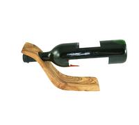 Soporte Para Botellas De Vino "Ola" De MADERA DE OLIVO