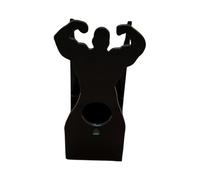 Soporte para botellas de vino - Soporte de exhibición de acrílico para hombre fuerte Palabra clave central Estante de almacenamiento de botellas creativo Moderno | Llamativa decoración de bar con hoga