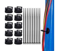 Soporte para bridas - Organizador multiusos para cables eléctricos - Bases magnéticas para gestión de cables,para Muebles, Coche, Cocina, Oficina, Mesita Noche, Pared