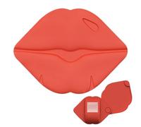 Soporte para brillo de labios, dispositivo de silicona con rotación de 360 grados con espejo, soporte adhesivo para lápiz labial, para el hogar, familia, mujeres, niñas, madre, novia, esposa, Red